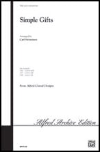 Simple Gifts SATB choral sheet music cover